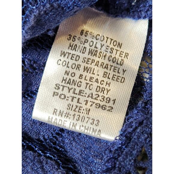 Umgee Top Womens M Floral Paisley Lace Cottagecore Romantic Victorian - Picture 8 of 12